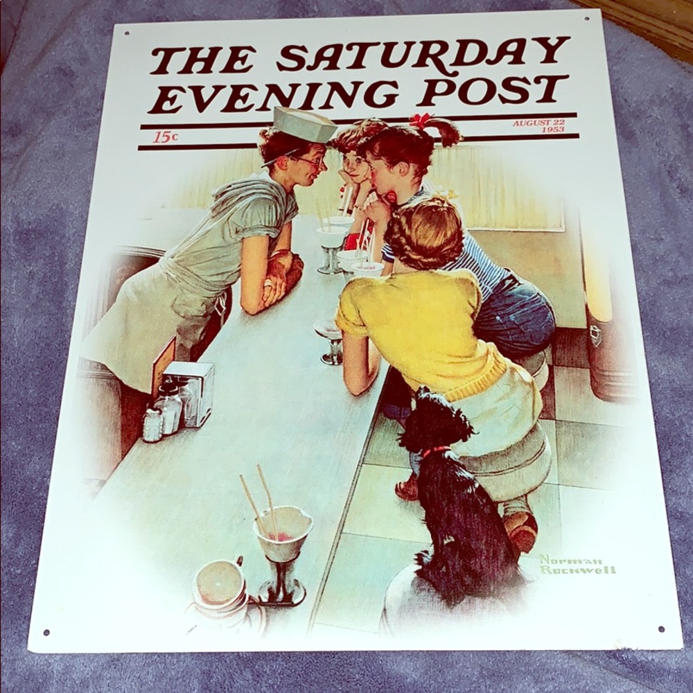 SATURDAY EVENING POST NORMAN ROCKWELL POSTER ‘53.